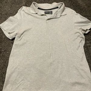 ***SOLD*** Mens Calvin Klein gray and white polo. Super soft